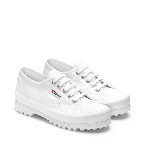 Superga 2555 Alpina White Low Top Sneakers - Men's Sneakers USA | US3615895